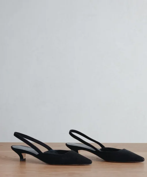Suede Kitten Heel