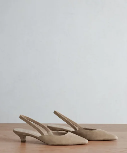 Suede Kitten Heel