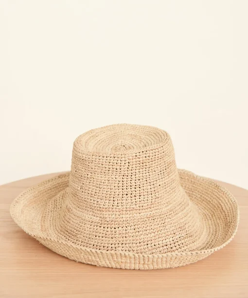 Wide Brim Raffia Hat