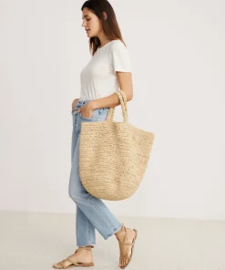 Woven Raffia Tote