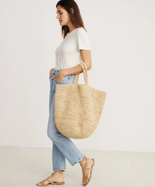 Woven Raffia Tote