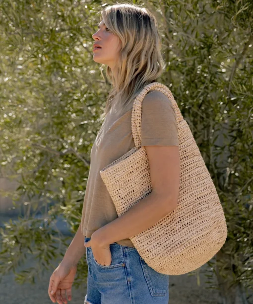 Woven Raffia Tote